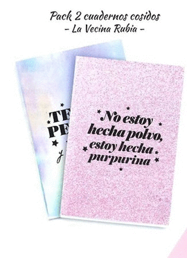 KIT 2 CUADERNOS COSIDOS LA VECINA RUBIA. TANTANFAN