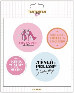 PACK  CHAPAS LA VECINA RUBIA. TANTANFAN