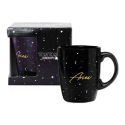TAZA MUG HOROSCOPO NEGRO ARIES