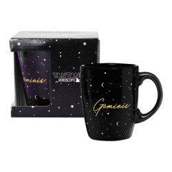 TAZA MUG HOROSCOPO NEGRO GEMINIS