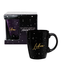 TAZA MUG HOROSCOPO NEGRO LIBRA
