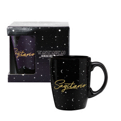 TAZA MUG HOROSCOPO NEGRO SAGITARIO