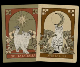 PACK 2 CUADERNOS COSIDOS TAROT GATOS. LAURA AGUST� (LALAURI)