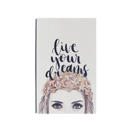 CUADERNO NOTEBOOK LIVE YOUR DREAMS. SUPERCALIGR�FICA