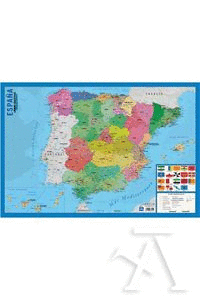 LAMINA DIDACTICA MAPA ESPA�A PVC 40X59,5CM