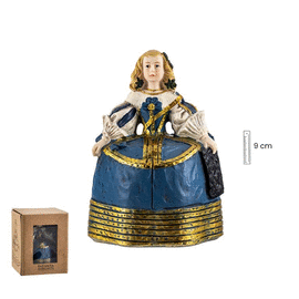 FIGURA MENINA INFANTA MARGARITA AZUL 9 CM