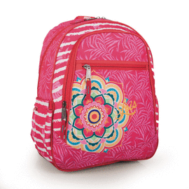 MOCHILA 43CM ADAPTABLE CARRO DOBLE ROJO MANDALA. ARSAMAR ENTERPRISE