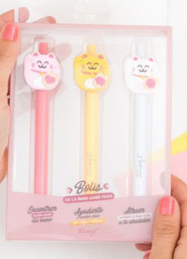 BOLIS CON FORMAS MANEKI NEKO (3 UDS)