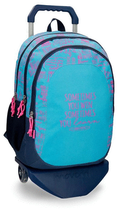 MOCHILA CARRO 44CM SMILE AZUL.  JOUMMA BAGS 