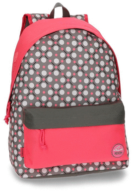 MOCHILA 42CM ADAPTABLE A CARRO FLAMENCA GRIS