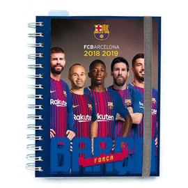 AGENDA ESCOLAR 2018/2019 SEMANA VISTA WIRE-O FC BARCELONA. ERIK