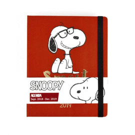 SNOOPY - AGENDA ESCOLAR 16 MESES 2018/2019 SEMANA VISTA. ERIK