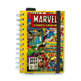AGENDA ESCOLAR 2018/2019 D�A P�GINA WIRE-O MULTILING�E MARVEL. ERIK