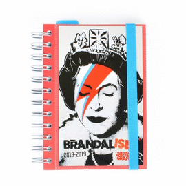 AGENDA ESCOLAR 2018/2019 D�A P�GINA WIRE-O MULTILING�E BRANDALISED. ERIK