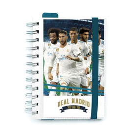AGENDA ESCOLAR 2018/2019 D�A P�GINA WIRE-O MULTILING�E REAL MADRID. ERIK
