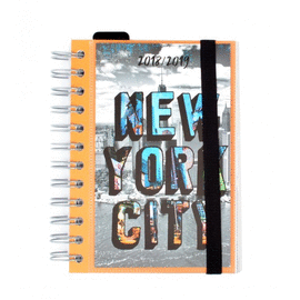 AGENDA ESCOLAR 2018/2019 D�A P�GINA WIRE-O NEW YORK. ERIK