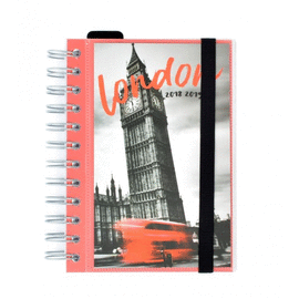 AGENDA ESCOLAR 2018/2019 D�AP�GINA WIRE-O LONDON. ERIK