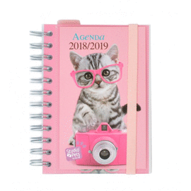 AGENDA ESCOLAR 2018/2019 DA PGINA WIRE-O STUDIO PETS CAT. ERIK