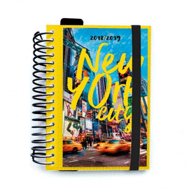 AGENDA ESCOLAR 2018/2019 D�A P�GINA ESPIRAL NEW YORK. ERIK