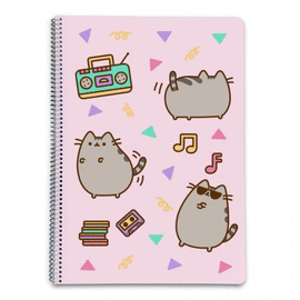 CUADERNO TAPA DURA A4 PAUTADO PUSHEEN THE CAT 2. ERIK