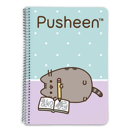 CUADERNO PAUTA TAPA DURA A5 PAUTADO PUSHEEN. ERIK