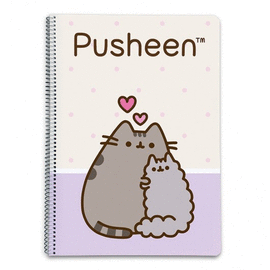 CUADERNO PAUTA TAPA DURA A5 PAUTADO PUSHEEN. ERIK