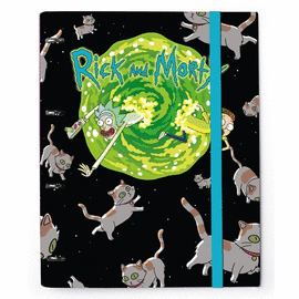 CARPETA 4 ANILLAS TROQUELADA PREMIUM RICK & MORTY