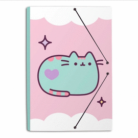 CARPETA GOMAS A4 POLIPROPILENO PUSHEEN THE CAT 2. ERIK