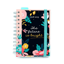 AGENDA ESCOLAR 2018/2019 DP WIRE-O MULTILING�E FLOWERS. ERIK