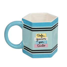 TAZA 410ML FORMA LAPIZ PROFE
