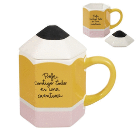 TAZA TISANA 410ML FORMA LAPIZ PROFE