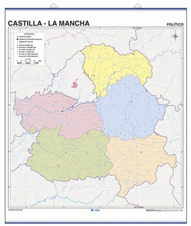 CASTILLA-LA MANCHA, FSICO / POLTICO. A TODO COLOR