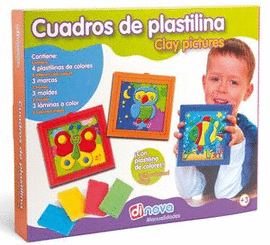 JUEGO EDUCATIVO DINOVA CUADROS DE PLASTILINA