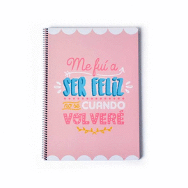 CUADERNO CUADRICULADO TAPA DURA A4 5X5 CAROUGE. ERIK