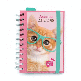 AGENDA ESCOLAR 2017/2018 DIA PAGINA STUDIO PETS CAT