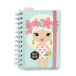 AGENDA ESCOLAR 2017/2018 DIA PAGINA LIL LEDY PINEAPPLE