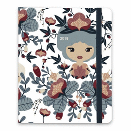 AGENDA ESCOLAR 2017/2018 SEMANA VISTA PREMIUM LIL LEDY BLOSSOM