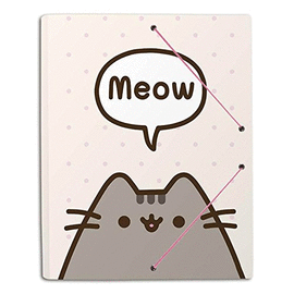 CARPETA GOMAS A4 POLIPROPILENO PUSHEEN THE CAT. ERIK
