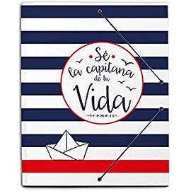 CARPETA GOMAS A4 POLIPROPILENO AMELIE MARINERO