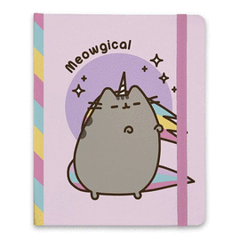 NOTEBOOK PREMIUM A5 SPINE WIRE-O PUSHEEN THE CAT