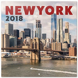 CALENDARIO 2018 30X30 NEW YORK COLOR