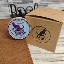 EXLIBRIS GATOS LIBROS LUNA