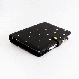PLANNER PERSONAL. A5. NEGRO TOPOS. CHARUCA