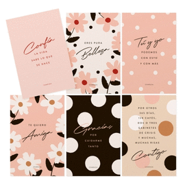 SET DE POSTALES AMOR. PACK DE 6 UNIDADES. CHARUCA