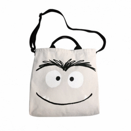 BOLSA ESTAMPADO MONSTRUO DE COLORES CONTENTO 100% ALGODON