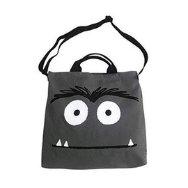 BOLSA ESTAMPADO MONSTRUO DE COLORES MIEDO 100% ALGODON