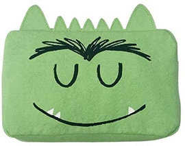 ESTUCHE MONSTRUO DE COLORES VERDE 100% ALGODON