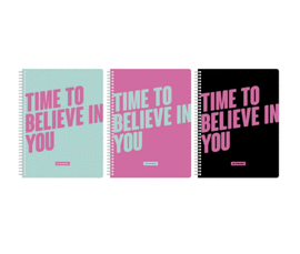 SET DE 3 LIBRETAS A5 TIME TO BELIEVE IN YOU
