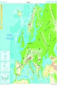 (G).MAPA MURAL EUROPA (GALEGO) (FIS/POLITICO) (1285X915 MM)