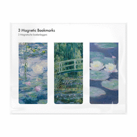 SET 3 MARCAPAGINAS MAGNETICOS MONET